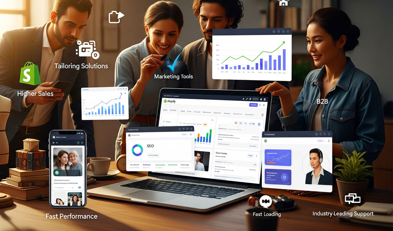 Take full control of your store with Shopify Plus custom eCommerce development. Our expert developers build brand-driven, mobile-friendly shops—from homepage to product pages and custom checkouts—using Shopify Flow and flexible checkout to boost efficiency and drive growth.