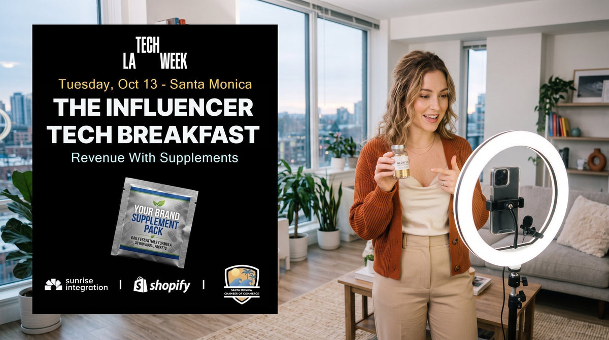 The Influencer Tech Breakfast: Turning Followers Into Revenue With Supplements - #LATechWeek