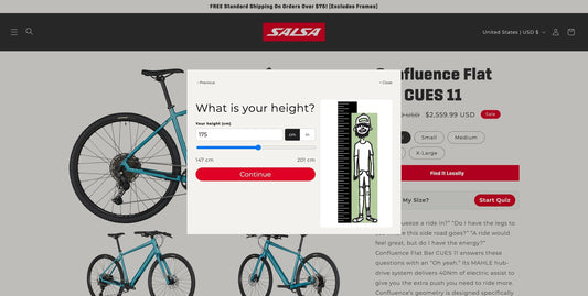QBP Bike and Size Recommendation Engine for Shopify