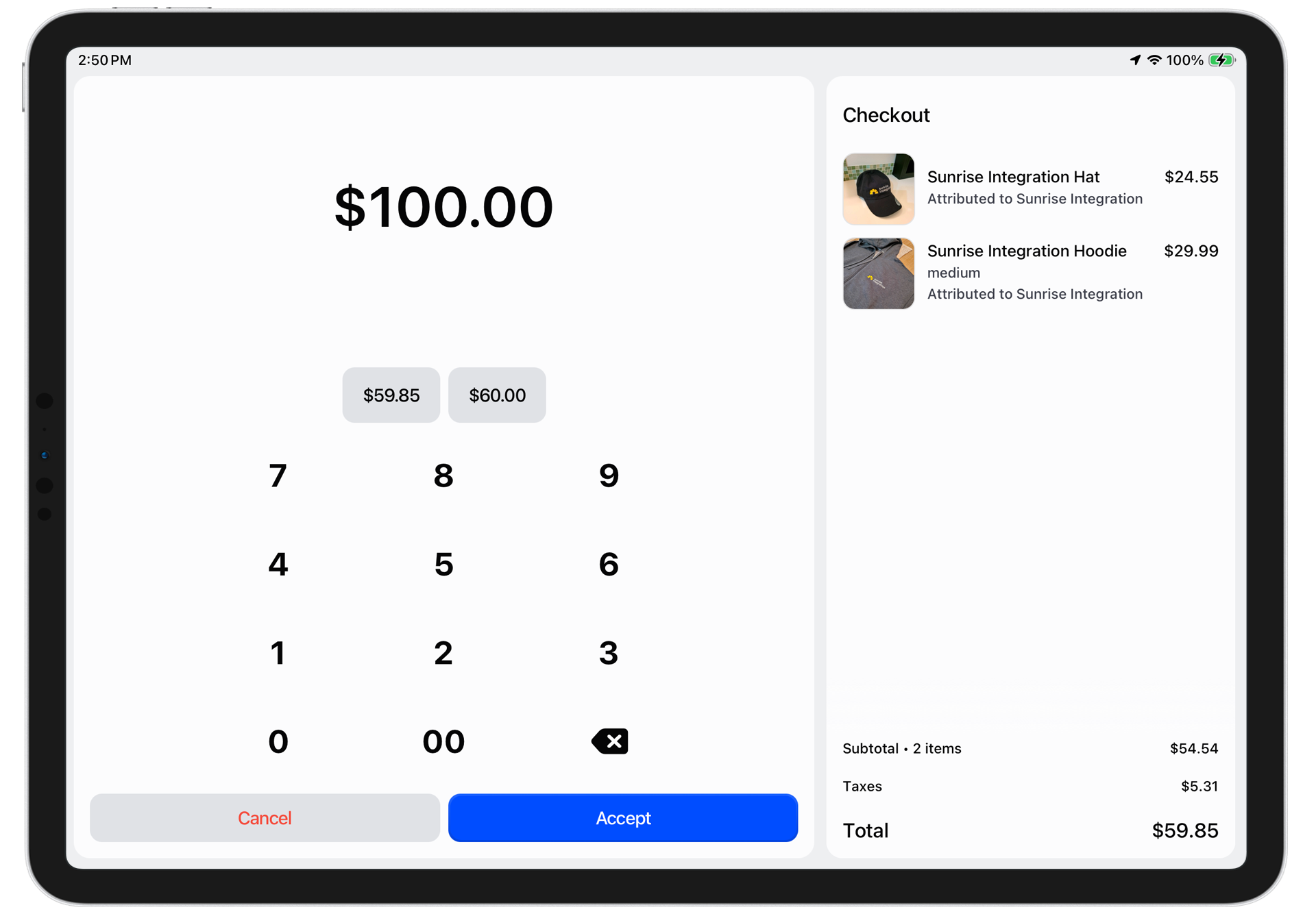 Bigger keypad entry on Shopify POS 11.0 checkout screen