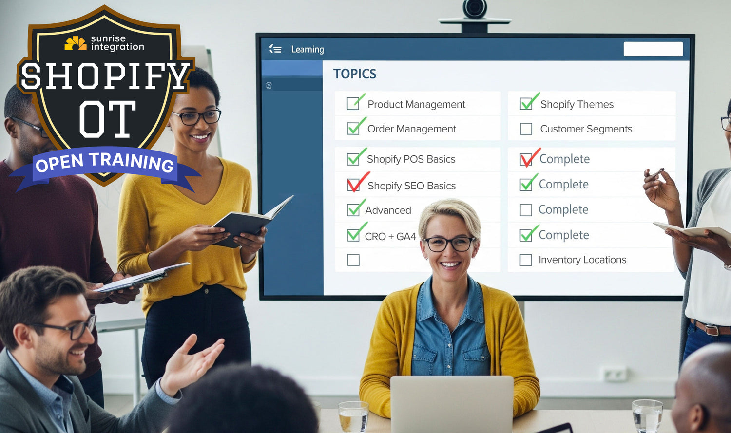 Every week is a different Shopify topic for learning and training