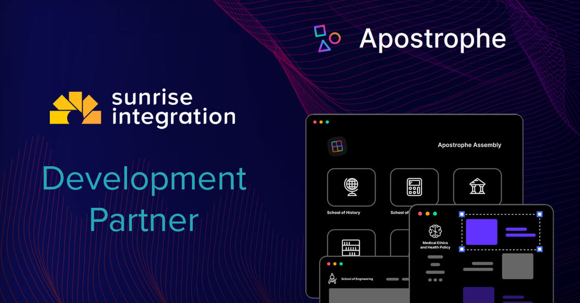 Sunrise Integration is a Development Partner for Apostrophe CMS