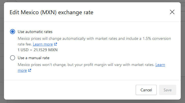 exchange rates