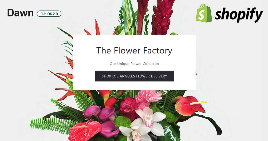 Creating a New Shopify Dawn Theme for Flower Factory