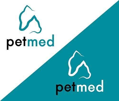 Petmed vet app logo design
