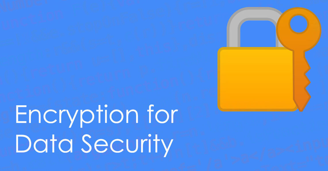 Data encryption is important for web security