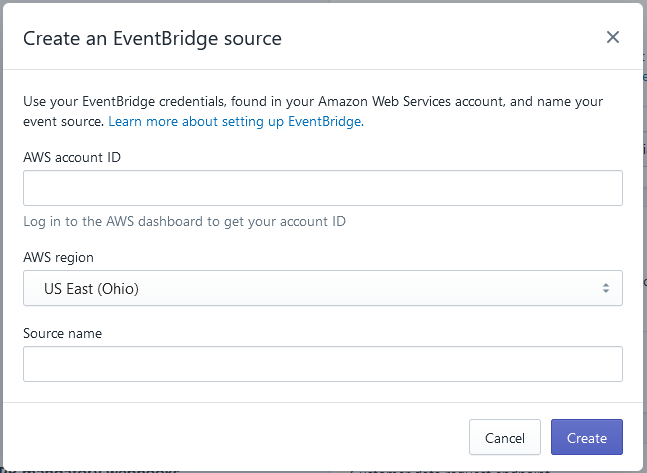 Configure your Shopify app to connect to Amazon EventBridge