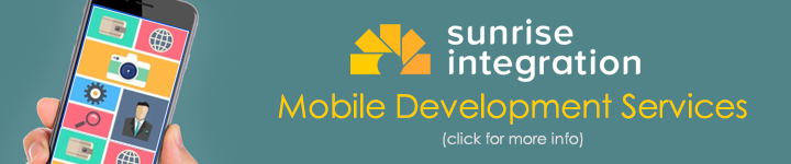 Sunrise Integration provides enterprise mobile app development and design services. Learn more...