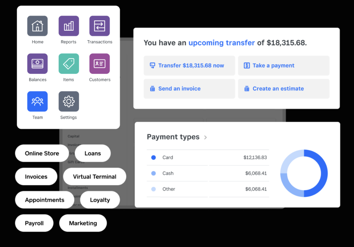 square dashboard details