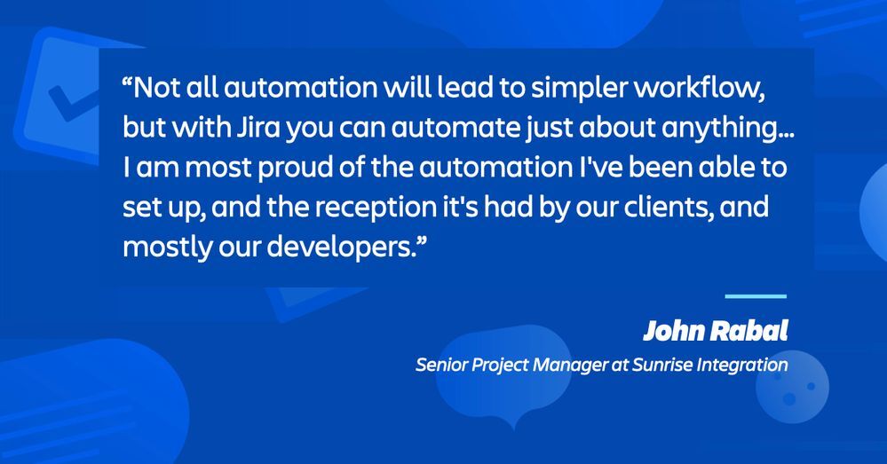 We use powerful automation rules in Jira to support customers