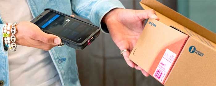 The integrated barcode scanner makes merchandising a breeze