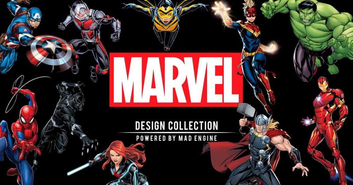 Marvel Design Collection Shopify app developed by Sunrise Integration