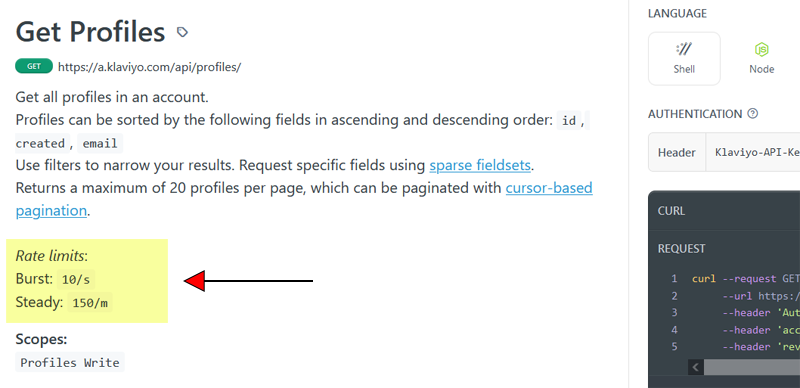 API endpoints are rate limited on a per-account basis