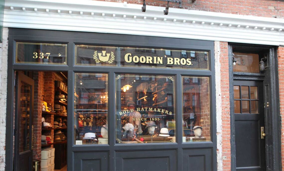 Goorin Bros hats, retail locations