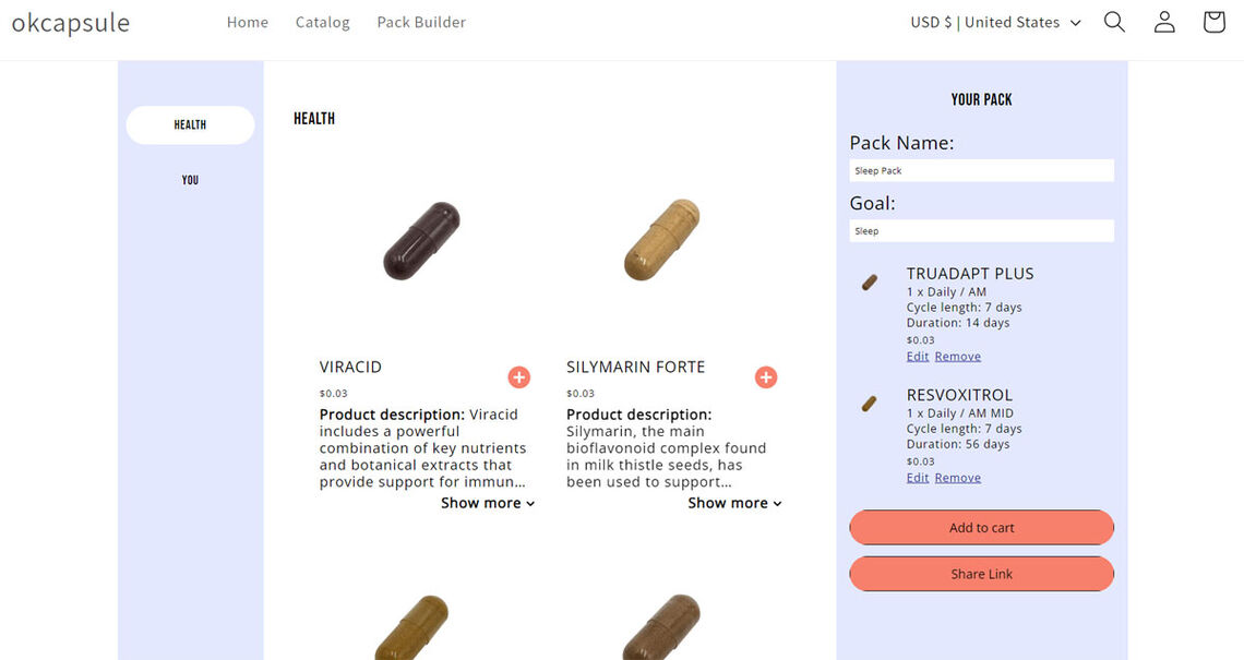 Add the OK Capsule Pack Builder to your Shopify store