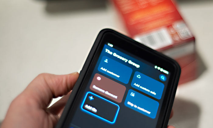 The Shopify POS Go has a barcode scanner built-in