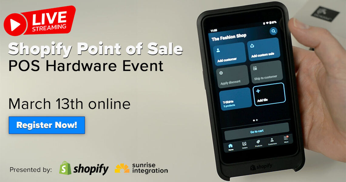 March 13th Live Shopify POS Event