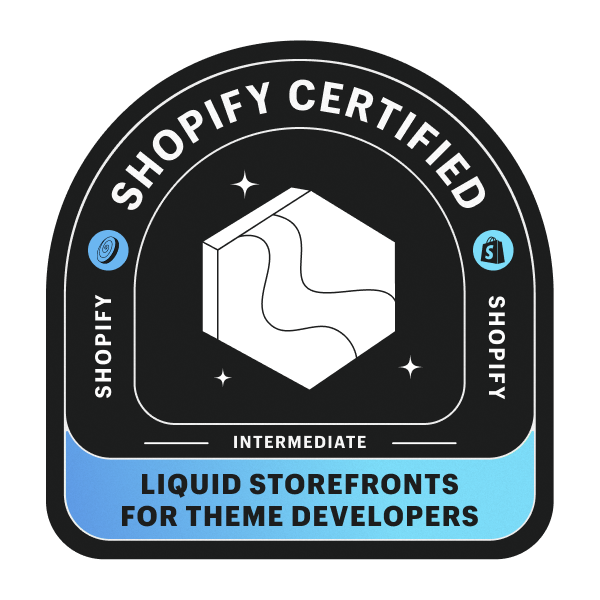 Liquid Storefronts for Theme Developers Certification