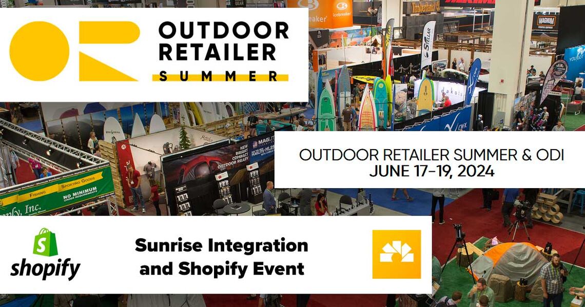 Sunrise Integration at the OUTDOOR RETAILER event JUNE 17-19, 2024